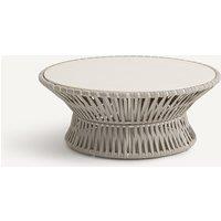 Leandra Garden Coffee Table with Woven Webbing