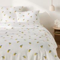 Child's Citron Cotton Duvet Cover Set with Square Pillowcase