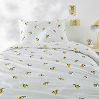 Child's Citron Cotton Duvet Cover Set with Rectangular Pillowcase