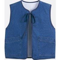 Sleeveless Denim Jacket, Reversible