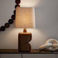 Gyra Mango Table Lamp with Linen Shade