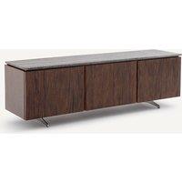 Jakto TV Stand in Walnut/Travertine