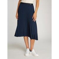 Pleated Mid-Length Skirt