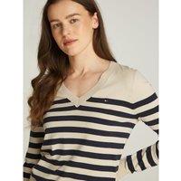 Striped V-Neck Jumper