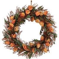 46cm Dry Flower Wreath Rust