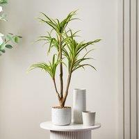 90cm Artificial Real Touch Yucca in Speckled Plastic Pot