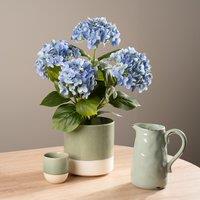 53cm Artificial Real Touch Blue Hydrangea
