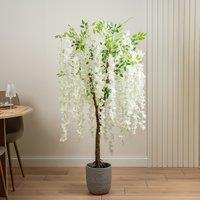 150cm Artificial Cream Wisteria Tree