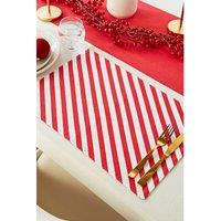 Set of 4 Christmas Candy Cane Placemats