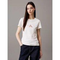 Slim-Fit Short-Sleeved T-Shirt with CK Logo