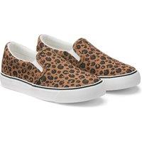 Kids Leopard Print Slip-Ons