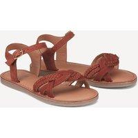 Kids Braided Suede Leather Sandals