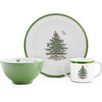 3-Piece Christmas Tree Children's Dinner Set