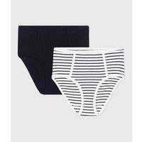 Pack of 2 High Waist Briefs in Cotton