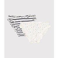 Pack of 2 Knickers in Cotton with Ruffles