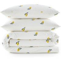 Citron 50% Recycled Cotton Duvet Set with Square Pillowcase