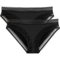 Pack of 2 Knickers with Lace Details