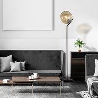 Hammered Glass Floor Lamp