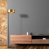 Black and Gold Metal Floor Lamp