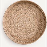 Bibco Round Woven Rattan Tray