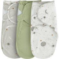 Safe Nights Set of 3 Celestial Moon and Stars Swaddle