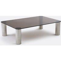 Ramcel Coffee Table in Tempered Glass and Steel