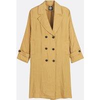 Long Buttoned Trench Coat