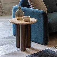 Trenton Travertine Side Table