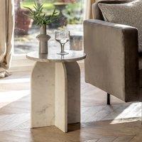 Addison Sculptural Marble Side Table