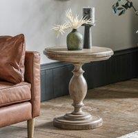 Vinton American Pine Pedestal Side Table