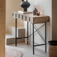 Pasco Panelled Wood Console Table