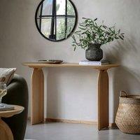 Garner Curve Oak Console Table