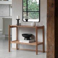 Chico Acacia Console Table with Rattan Shelf