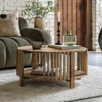 Harora Slatted Wood Storage Coffee Table