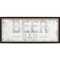 59cm Beer Bar Mirrored Wall Art