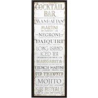 110cm Cocktail Bar Mirrored Wall Art