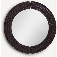 Round Mirror, Gouged Finish, Kuchim