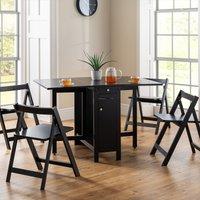 Walter Space Saving Dining Table and Chairs Set (Seats 4)