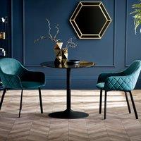 Lucius Small Gloss Round Pedestal Table (Seats 4)