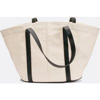 Dual Fabric Tote Bag