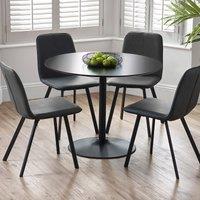 Lucius Matte Round Pedestal Table (Seats 4)
