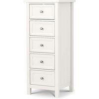Portland Shaker Style Tallboy Chest of 5 Drawers