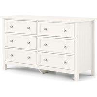 Portland Shaker Style Wide Chest of 6 Drawers