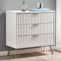 Ancona Sculptural Chest of 3 Drawers