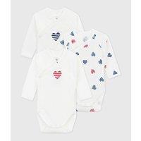 Pack of 3 Bodysuits with Long Sleeves