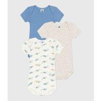 Pack of 3 Bodysuits with Short Sleeves