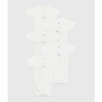 Pack of 5 Bodysuits with Short Sleeves