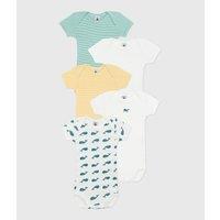 Pack of 5 Bodysuits with Short Sleeves