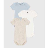 Pack of 3 Bodysuits with Short Sleeves