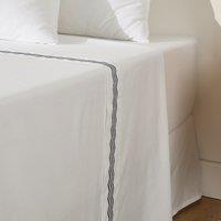 Magda Flat Sheet in Cotton Percale